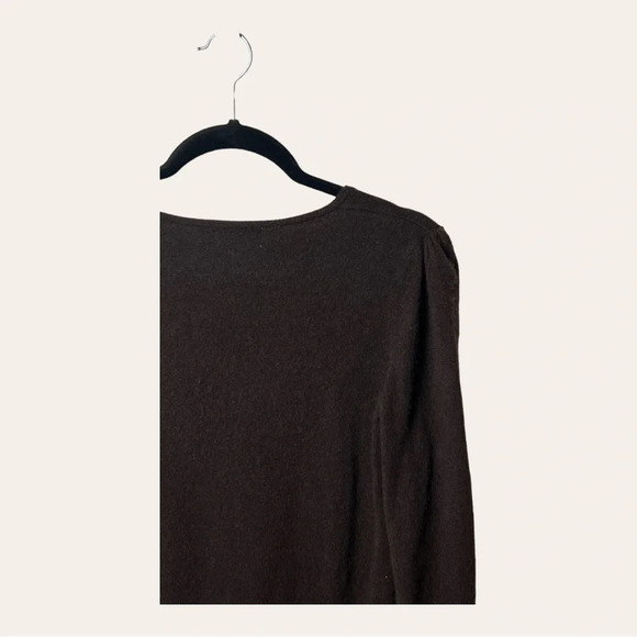 1254. U-KNIT PURE CASHMERE‎ SWEATER BROWN IN COLOR UNKNOWN SIZE SEE MEASUREMENTS - Picture 7 of 9